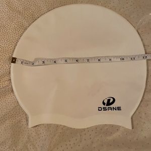 Extra Large White Swim Cap, for Dreads